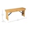 Flash Furniture HERCULES 40'' x 12'' Light Natural Solid Pine Folding Farm Bench XA-B-40X12-LN-GG - alternate 4